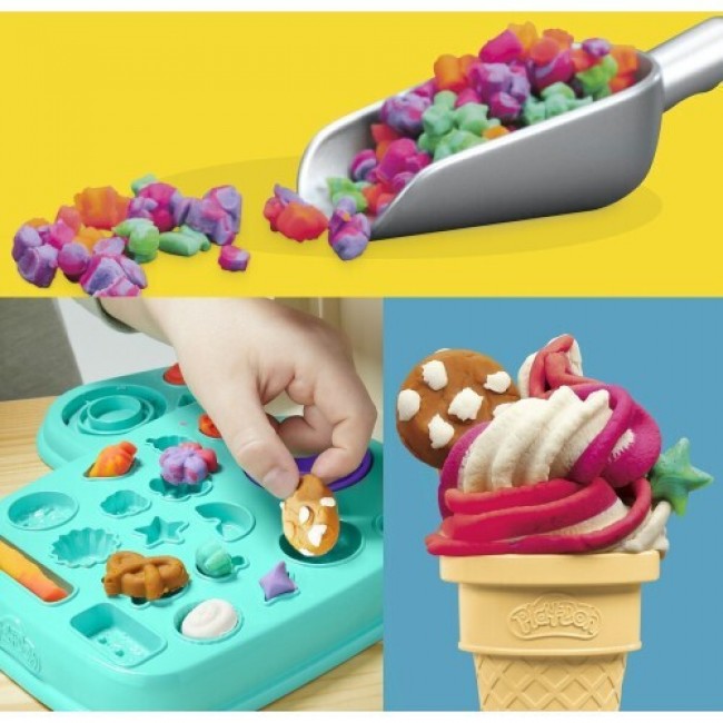 PLAY-DOH RAINBOW SWIRL ICE CREAM PLAYSET PLAY-DOH RAINBOW SWIRL ICE CREAM PLAYSET