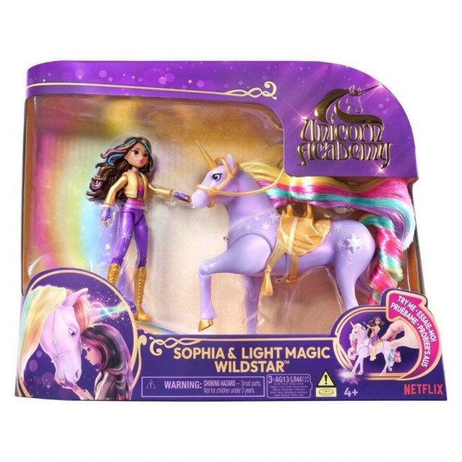UNICORN ACADEMY SOPHIA AND LIGHT MAGIC WILDSTAR MINI DOLL AND UNICORN UNICORN ACADEMY SOPHIA AND LIGHT MAGIC WILDSTAR MINI DOLL AND UNICORN