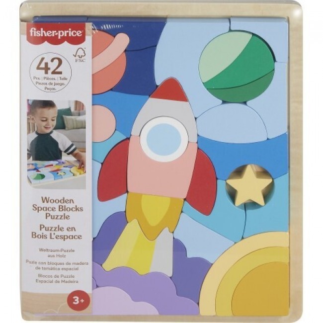 FISHER PRICE ΞΥΛΙΝΟ ΠΑΖΛ 42 τεμ. ΔΙΑΣΤΗΜΑ (HXY42) FISHER PRICE ΞΥΛΙΝΟ ΠΑΖΛ 42 τεμ. ΔΙΑΣΤΗΜΑ (HXY42)