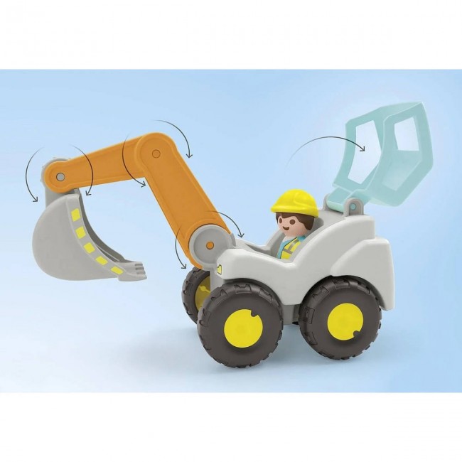 PLAYMOBIL JUNIOR ΑΝΑΤΡΕΠΟΜΕΝΟ ΦΟΡΤΗΓΟ ΜΕ ΕΡΓΑΤΗ