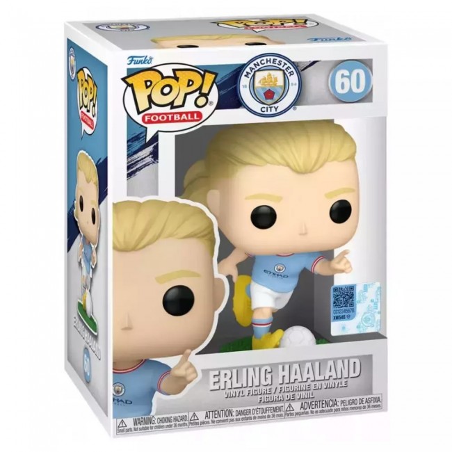 FUNKO POP FOOTBALL MANCHESTER CITY ERLING HAALAND WITH BALL #60 VINYL FIGURE FUNKO POP FOOTBALL MANCHESTER CITY ERLING HAALAND WITH BALL #60 VINYL FIGURE