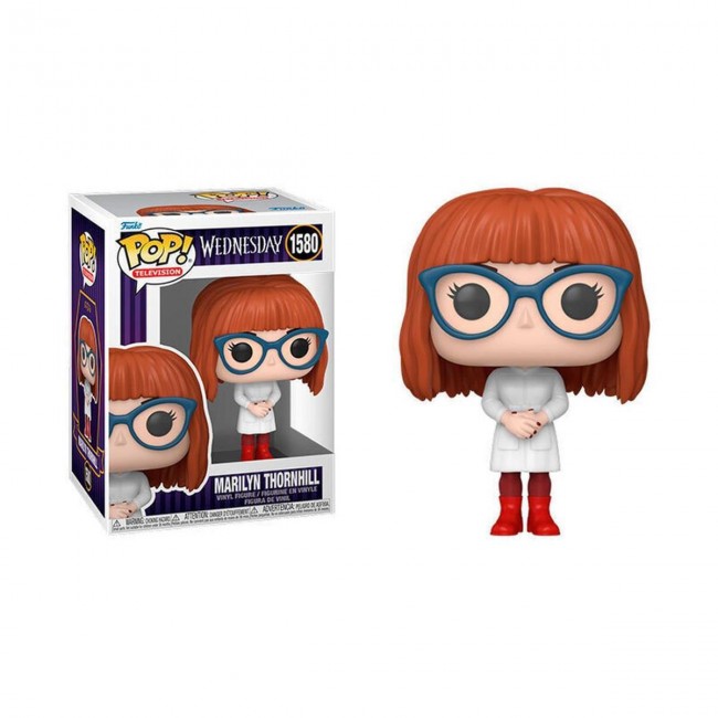 POP FUNKO! TELEVISION: WEDNESDAY MARILYN THORNHILL FIGURE #1580 POP FUNKO! TELEVISION: WEDNESDAY MARILYN THORNHILL FIGURE #1580