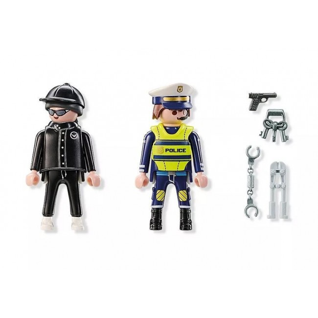 PLAYMOBIL DUOPACK ΑΣΤΥΝΟΜΟΣ ΚΑΙ ΔΙΑΡΡΗΚΤΗΣ