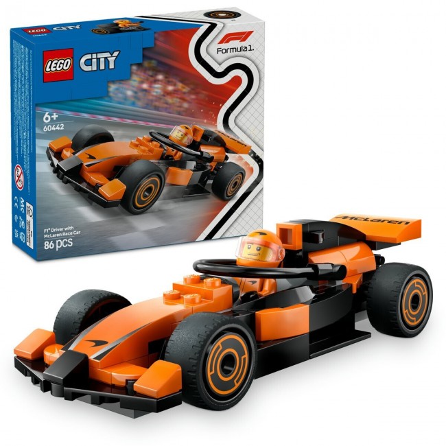LEGO CITY ΟΔΗΓΟΣ F1 ΜΕ ΑΓΩΝΙΣΤΙΚΟ ΑΥΤΟΚΙΝΗΤΟ MCLAREN LEGO CITY ΟΔΗΓΟΣ F1 ΜΕ ΑΓΩΝΙΣΤΙΚΟ ΑΥΤΟΚΙΝΗΤΟ MCLAREN
