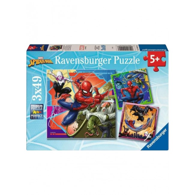 RAVENSBURGER ΠΑΖΛ SPIDERMAN MARVEL 3X49 ΤΕΜΑΧΙΑ RAVENSBURGER ΠΑΖΛ SPIDERMAN MARVEL 3X49 ΤΕΜΑΧΙΑ
