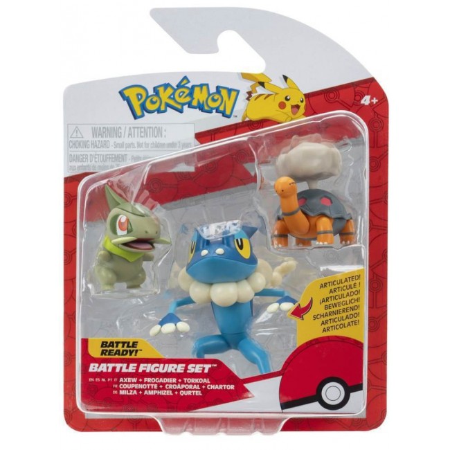 POIKEMON ΣΕΤ ΜΕ 3 ΦΙΓΟΥΡΕΣ ΜΑΧΗΣ AXEW-FROGADIER-TORKOAL JW095155-W24 PKW4089 POIKEMON ΣΕΤ ΜΕ 3 ΦΙΓΟΥΡΕΣ ΜΑΧΗΣ AXEW-FROGADIER-TORKOAL JW095155-W24 PKW4089
