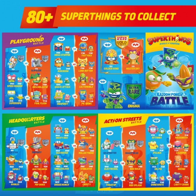 SUPERTHINGS KAZOOM POWER BATTLE ΣΕΤ 9+1 ΦΙΓΟΥΡΕΣ SUPERTHINGS KAZOOM POWER BATTLE ΣΕΤ 9+1 ΦΙΓΟΥΡΕΣ