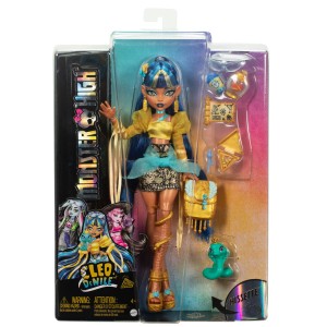 ΚΟΥΚΛΑ MONSTER HIGH - CLEO DE NILE  ΜΕ ΚΑΤΟΙΚΙΔΙΟ ΚΑΙ ΑΞΕΣΟΥΑΡ 27 CM