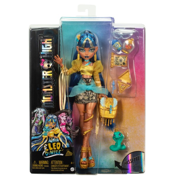 ΚΟΥΚΛΑ MONSTER HIGH - CLEO DE NILE  ΜΕ ΚΑΤΟΙΚΙΔΙΟ ΚΑΙ ΑΞΕΣΟΥΑΡ 27 CM