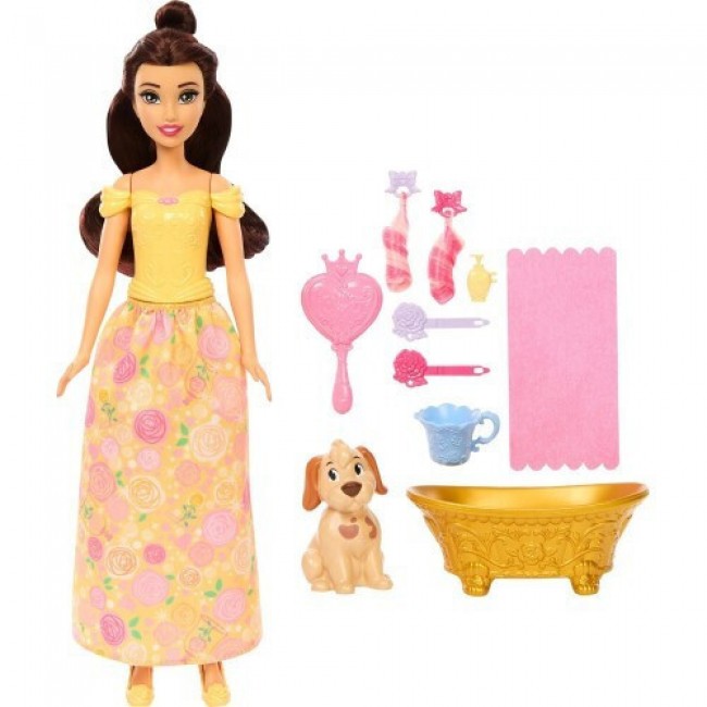 DISNEY PRINCESS BATHE & BRUSH BELLE ΚΟΥΚΛΑ ΠΕΝΤΑΜΟΡΦΗ ΚΑΙ ΖΩΑΚΙ JFC42 DISNEY PRINCESS BATHE & BRUSH BELLE ΚΟΥΚΛΑ ΠΕΝΤΑΜΟΡΦΗ ΚΑΙ ΖΩΑΚΙ JFC42