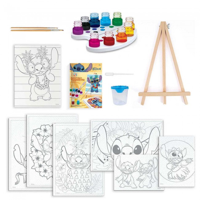 HAPPIHOBBI ΕΡΓΑΣΤΗΡΙΟ ΖΩΓΡΑΦΙΚΗΣ DISNEY STITCH ME ΧΡΩΜΑΤΑ ΑΚΟΥΑΡΕΛΑΣ HAPPIHOBBI ΕΡΓΑΣΤΗΡΙΟ ΖΩΓΡΑΦΙΚΗΣ DISNEY STITCH ME ΧΡΩΜΑΤΑ ΑΚΟΥΑΡΕΛΑΣ