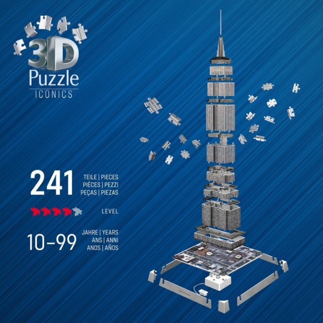 RAVENSBURGER PUZZLE 3D ICONICS EMPIRE STATE NIGHT EDITION 216 TEM. RAVENSBURGER PUZZLE 3D ICONICS EMPIRE STATE NIGHT EDITION 216 TEM.