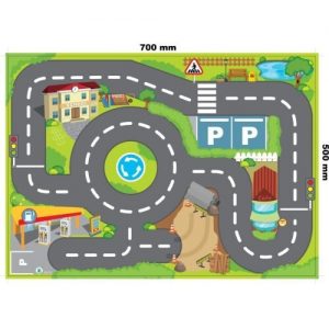 KIDZ 2 GO MINI CAR SET 3 WITH PLAYMAT 80x70cm