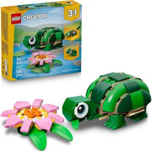 LEGO CREATOR TURTLE WITH A WATER LILY FLOWER 31377