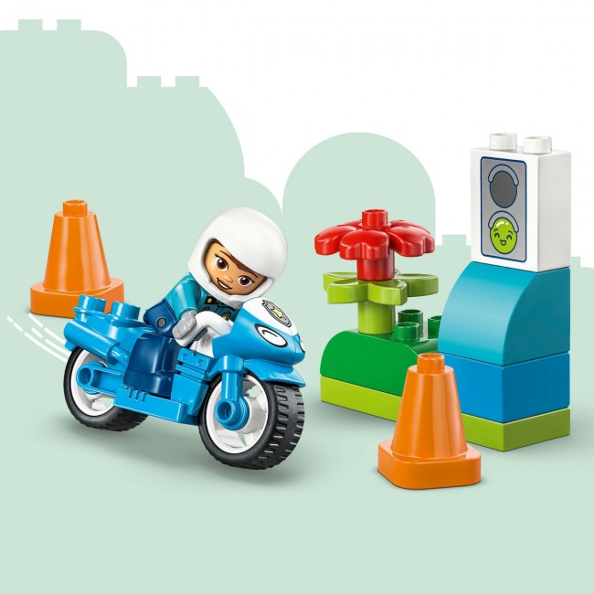 LEGO DUPLO ΜΠΛΕ ΑΣΤΥΝΟΜΙΚΗ ΜΟΤΟΣΥΚΛΕΤΑ LEGO DUPLO ΜΠΛΕ ΑΣΤΥΝΟΜΙΚΗ ΜΟΤΟΣΥΚΛΕΤΑ