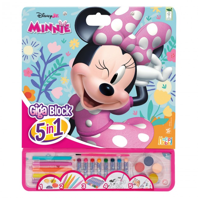 GIGA BLOCK 5 IN 1 ΣΕΤ ΖΩΓΡΑΦΙΚΗΣ MINNIE CUTE GIGA BLOCK 5 IN 1 ΣΕΤ ΖΩΓΡΑΦΙΚΗΣ MINNIE CUTE