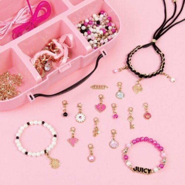 MAKE IT REAL JUICY COUTURE GLITZ N GLAM CHARM BRACELETS MAKE IT REAL JUICY COUTURE GLITZ N GLAM CHARM BRACELETS