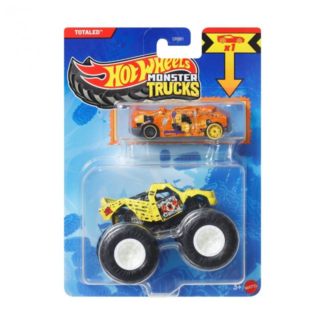 HOT WHEELS: MONSTER TRUCKS - TOTALED 2-PACK JJT54 HOT WHEELS: MONSTER TRUCKS - TOTALED 2-PACK JJT54