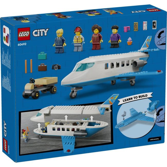 LEGO CITY PASSENGER JET - AIRPLANE TOY BUILDING SET 60492 LEGO CITY PASSENGER JET - AIRPLANE TOY BUILDING SET 60492