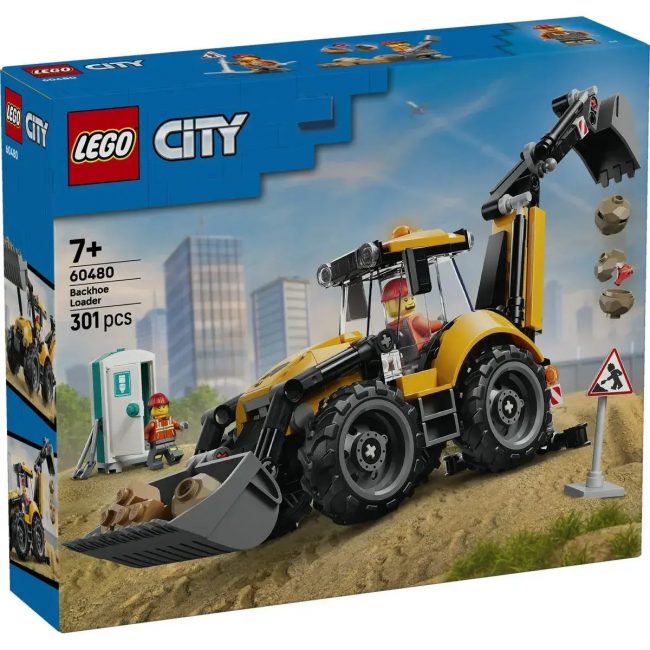 LEGO CITY YELLOW BACKHOE LOADER LEGO CITY YELLOW BACKHOE LOADER