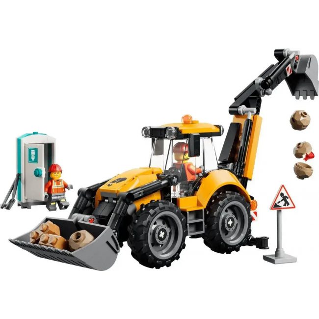 LEGO CITY YELLOW BACKHOE LOADER LEGO CITY YELLOW BACKHOE LOADER