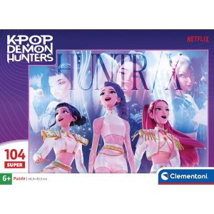 CLEMENTONI PUZZLE 104 SUPER COLOR K-POP DEMON HUNDERS CLEMENTONI PUZZLE 104 SUPER COLOR K-POP DEMON HUNDERS