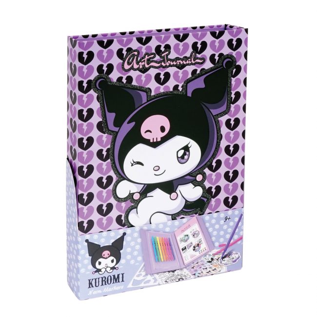 HAPPIHOBBI ART JOURNAL NEON ΜΑΡΚΑΔΟΡΟΙ KUROMI ΓΙΑ 9+ ΕΤΩΝ HAPPIHOBBI ART JOURNAL NEON ΜΑΡΚΑΔΟΡΟΙ KUROMI ΓΙΑ 9+ ΕΤΩΝ