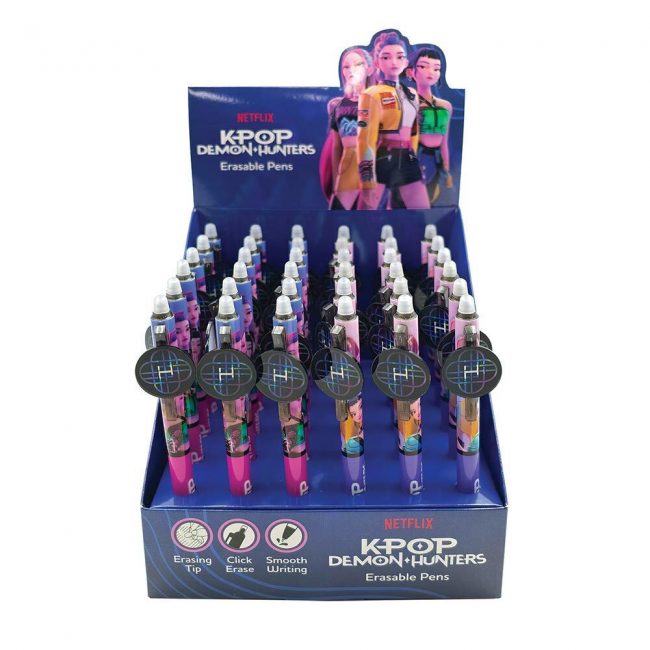 GIM ERASABLE PEN WITH ACRYLIC CLIP DEMON HUNTERS ΔΙΑΦΟΡΑ ΣΧΕΔΙΑ GIM ERASABLE PEN WITH ACRYLIC CLIP DEMON HUNTERS ΔΙΑΦΟΡΑ ΣΧΕΔΙΑ