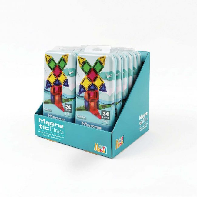 HAPPIHOBBI ΜΑΓΝΗΤΙΚΑ ΤΟΥΒΛΑΚΙΑ TRAVEL SET 24 ΤΕΜ