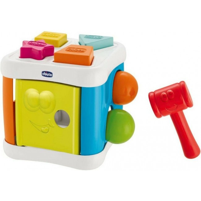 CHICCO ΚΥΒΟΣ ΜΕ ΣΗΜΑΤΑ ΚΑΙ ΣΦΥΡΙ 2 ΣΕ 1