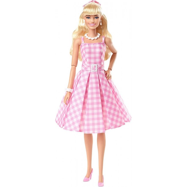 Mattel Συλλεκτική Κούκλα Barbie The Movie Margot Robbie in Pink Gingham Dress για 3+ Ετών HPJ96 Mattel Συλλεκτική Κούκλα Barbie The Movie Margot Robbie in Pink Gingham Dress για 3+ Ετών HPJ96
