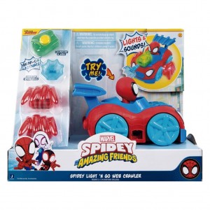 SPIDEY AND HIS FRIENDS ΟΧΗΜΑ 15CM ΜΕ ΗΧΟ ΚΑΙ ΦΩΣ 2 ΣΧΕΔΙΑ 1 ΤΕΜΑΧΙΟ