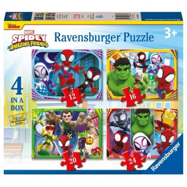 RAVENSBURGER PUZZLE 4 IN 1 SPIDEY AND HIW AMAZING FRIENDS RAVENSBURGER PUZZLE 4 IN 1 SPIDEY AND HIW AMAZING FRIENDS