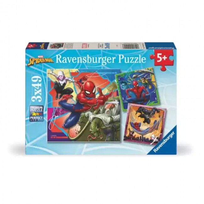 RAVENSBURGER ΠΑΖΛ SPIDERMAN MARVEL 3X49 ΤΕΜΑΧΙΑ RAVENSBURGER ΠΑΖΛ SPIDERMAN MARVEL 3X49 ΤΕΜΑΧΙΑ