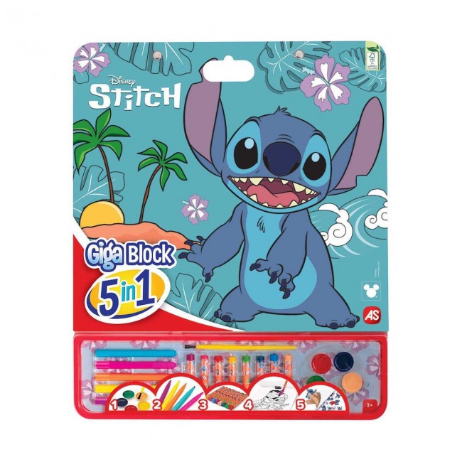 GIGA BLOCK 5 IN 1 STITCH ΣΕΤ ΖΩΓΡΑΦΙΚΗΣ GIGA BLOCK 5 IN 1 STITCH ΣΕΤ ΖΩΓΡΑΦΙΚΗΣ