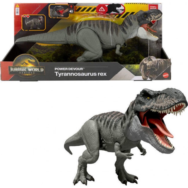 JURASSIC WORLD REBIRTH POWER DEVOUR - T-REX ΜΕ ΕΠΑΝΑΛΑΜΒΑΝΟΜΕΝΟ ΔΑΓΚΩΜΑ ΚΑΙ ΗΧΟΥΣ (JCH02) JURASSIC WORLD REBIRTH POWER DEVOUR - T-REX ΜΕ ΕΠΑΝΑΛΑΜΒΑΝΟΜΕΝΟ ΔΑΓΚΩΜΑ ΚΑΙ ΗΧΟΥΣ (JCH02)