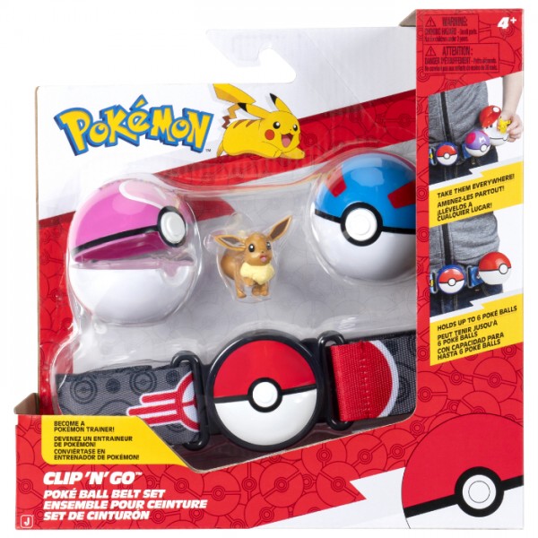 POKEMON  CLIPN GO POKE BALL ME ΖΩΝΗ SET EEVEE W19