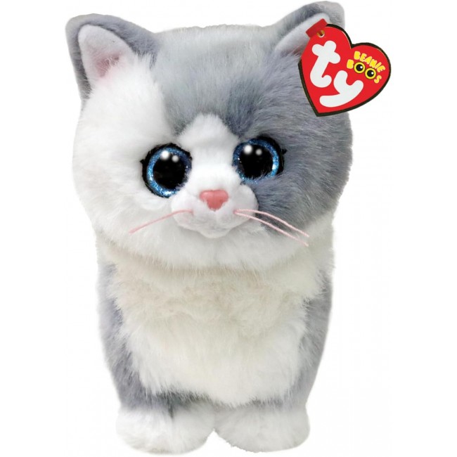 TY BEANIE BOOS ΓΑΤΟΥΛΑ ΛΕΥΚΗ ΓΚΡΙ 15 ΕΚ. TY BEANIE BOOS ΓΑΤΟΥΛΑ ΛΕΥΚΗ ΓΚΡΙ 15 ΕΚ.