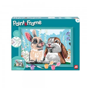 ΣΕΤ ΖΩΓΡΑΦΙΚΗΣ ΜΕ ΚΟΡΝΙΖΑ PAINT AND FRAME CUTIE BUNNIES