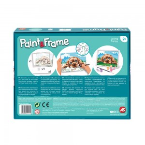 ΣΕΤ ΖΩΓΡΑΦΙΚΗΣ ΜΕ ΚΟΡΝΙΖΑ PAINT AND FRAME LOVING PUPPY