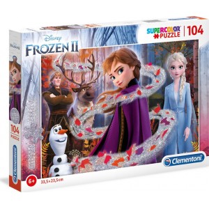 CLEMENTONI ΠΑΖΛ SUPERCOLOR GLITTER FROZEN II 104TEM.