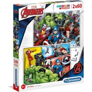 CLEMENTONI ΠΑΖΛ SUPERCOLOR ΤΗΕ ΑVENGERS 2X60 TEM.