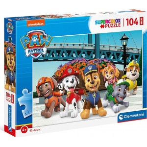 CLEMENTONI ΠΑΙΔΙΚΟ ΠΑΖΛ SUPER COLOR PAW PATROL 104 TEMAXIA