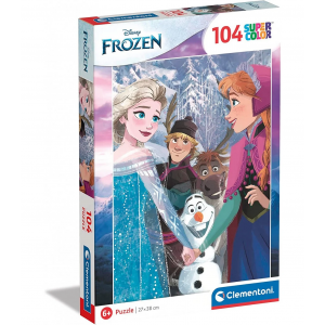 CLEMENTONI ΠΑΙΔΙΚΟ ΠΑΖΛ SUPER COLOR 104 TEM DISNEY FROZEN