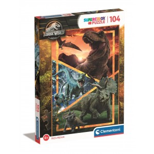 CLEMENTONI ΠΑΙΔΙΚΟ ΠΑΖΛ  SUPER COLOR 104 TEM JURASSIC WORLD