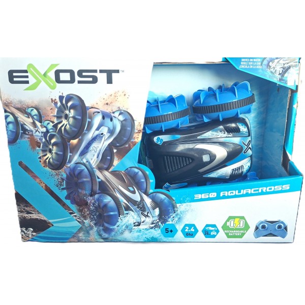 ΤΗΛΕΚΑΤΕΥΘΥΝΟΜΕΝΟ ΑΥΤΟΚΙΝΗΤΟ SILVERLIT EXOST 360  AQUACROSS STUNT ΜΠΛΕ