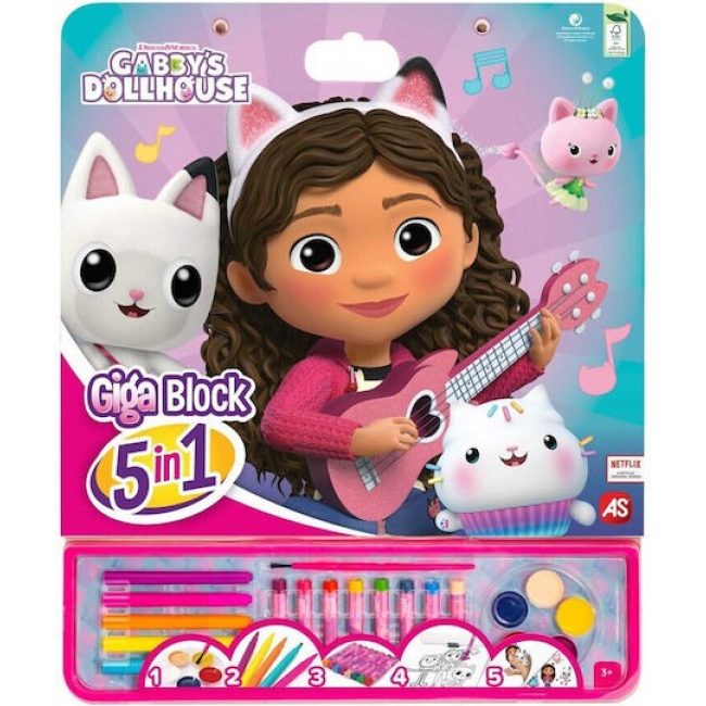 GIGA BLOCK  5 ΣE 1 ΣΕΤ  ΖΩΓΡΑΦΙΚΗΣ DREAMWORKS GABBYS DOLLHOUSE