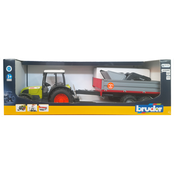 BRUDER ΤΡΑΚΤΕΡ CLAAS NECTIS 267 F  ΜΕ ΦΟΡΤΩΤΗ ΚΑΙ ΚΑΡΟΤΣΑ