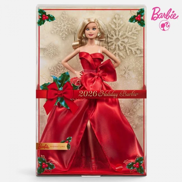 BARBIE ΣΥΛΛΕΚΤΙΚΗ ΚΟΥΚΛΑ HOLIDAY 2026 ΞΑΝΘΙΑ JJX65