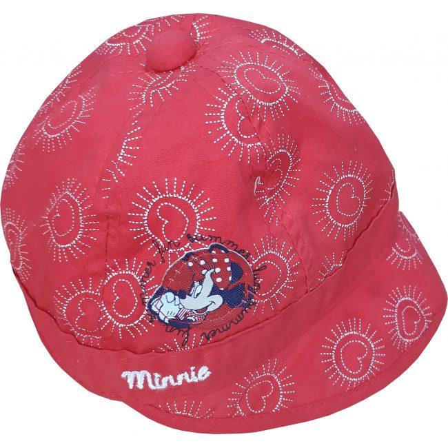 ΚΑΠΕΛΟ ΚΟΚΚΙΝΟ MINNIE ΜΕ ΚΑΡΔΟΎΛΕΣ